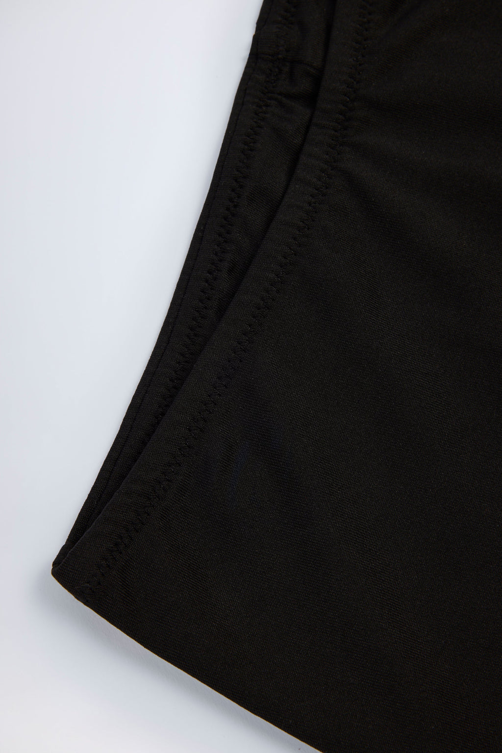 Slinky Jersey Low-Rise Hot Pants in Black