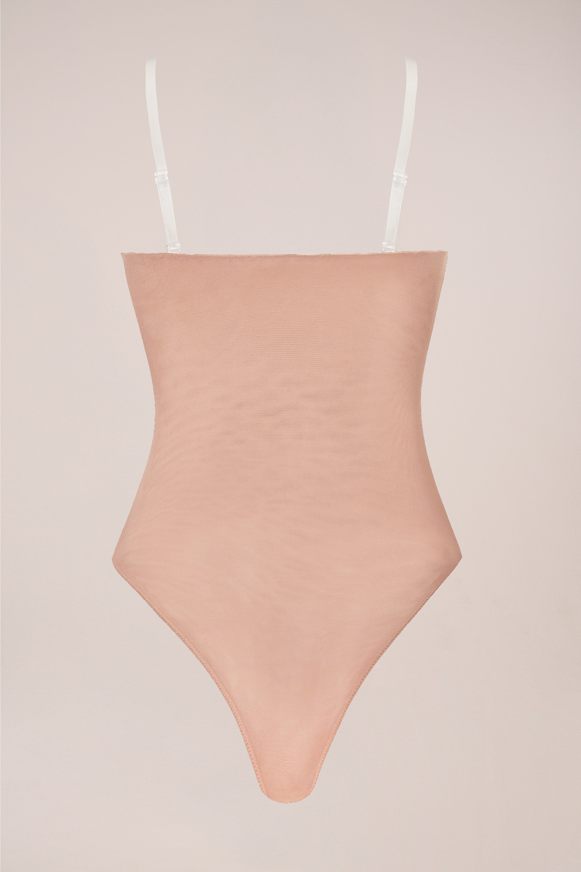 Strapless Bodysuit in Warm Peach