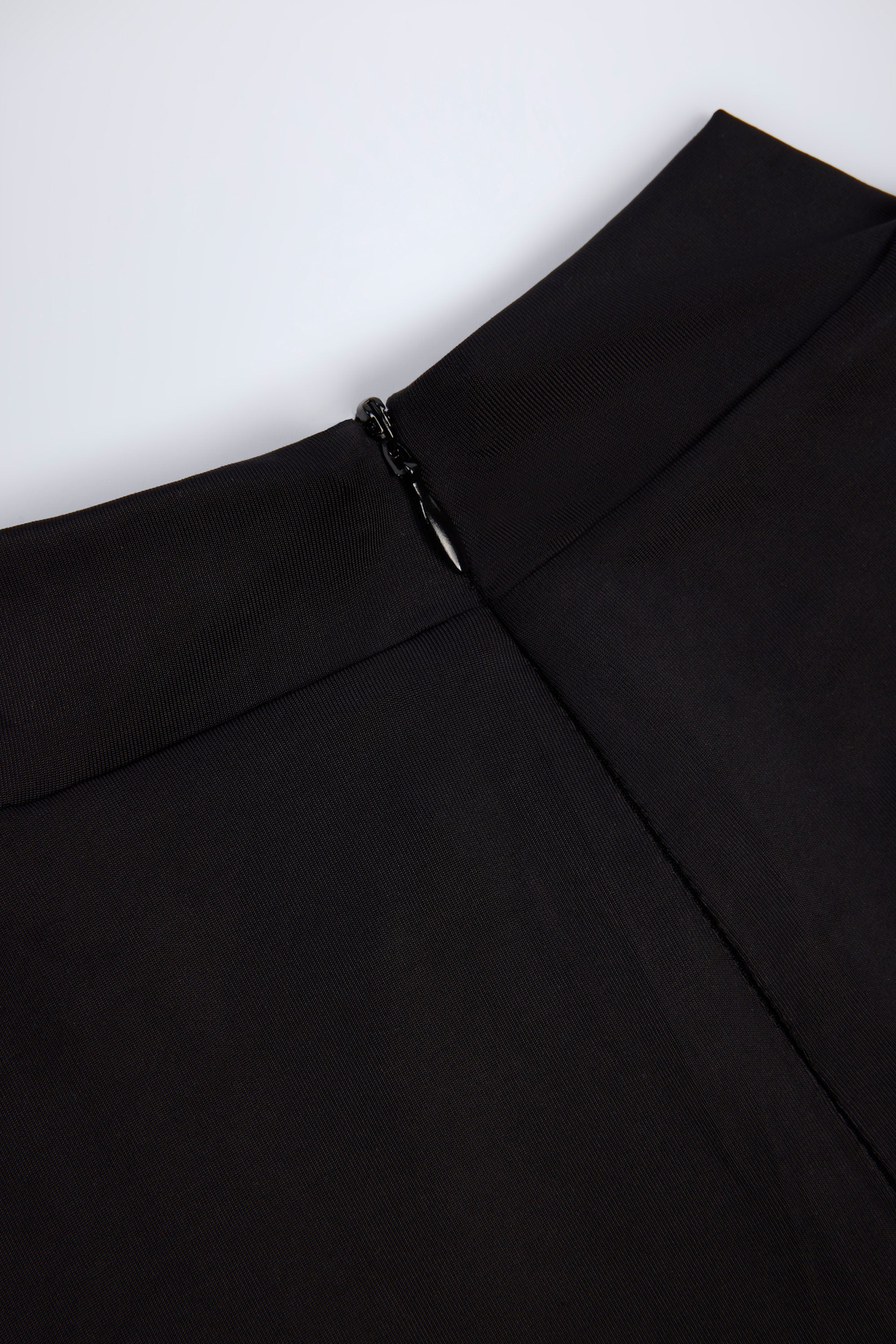 High Neck Long Sleeve Jumpsuit in Black