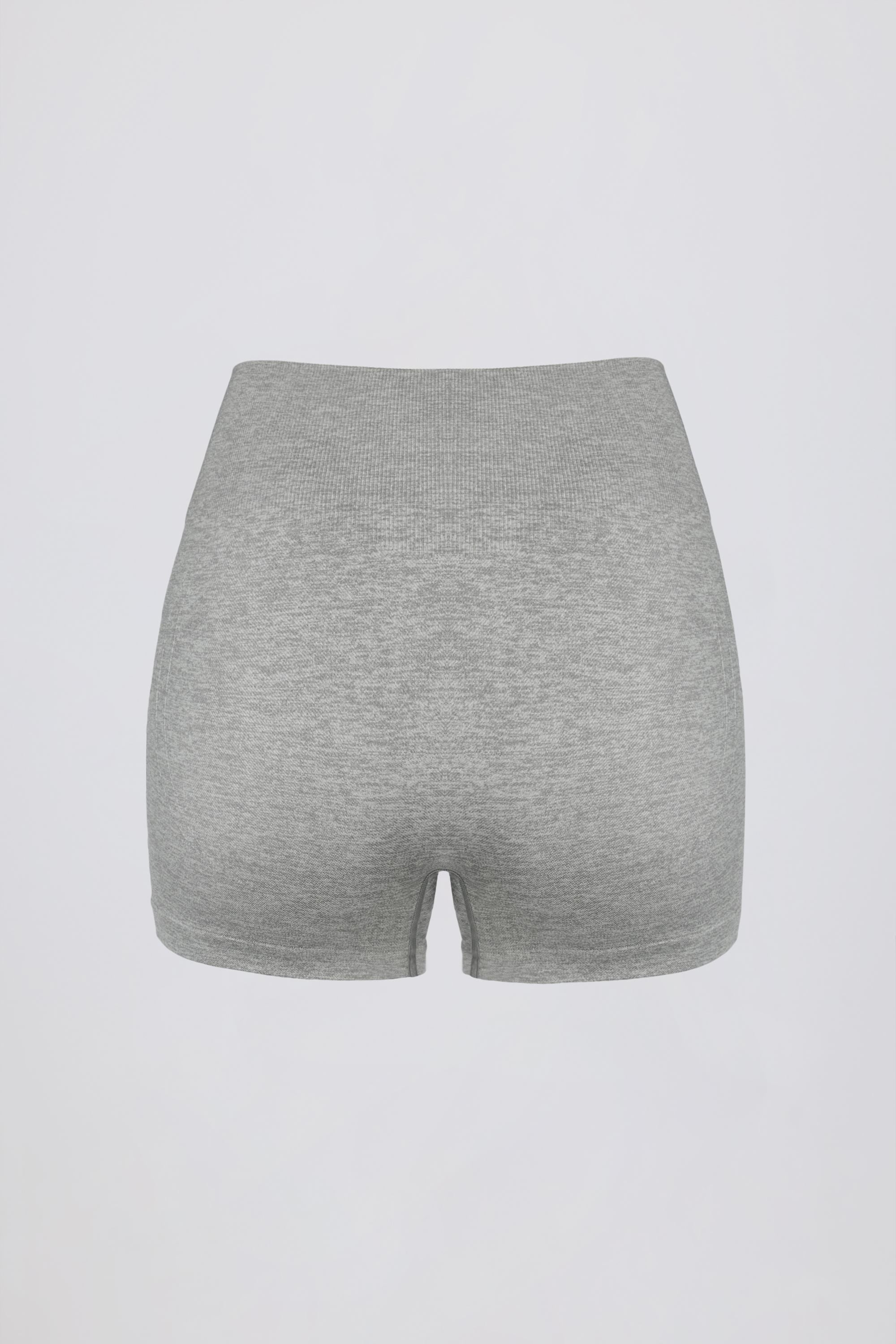 Super Sculpt Seamless Mini Shorts in Grey Marl