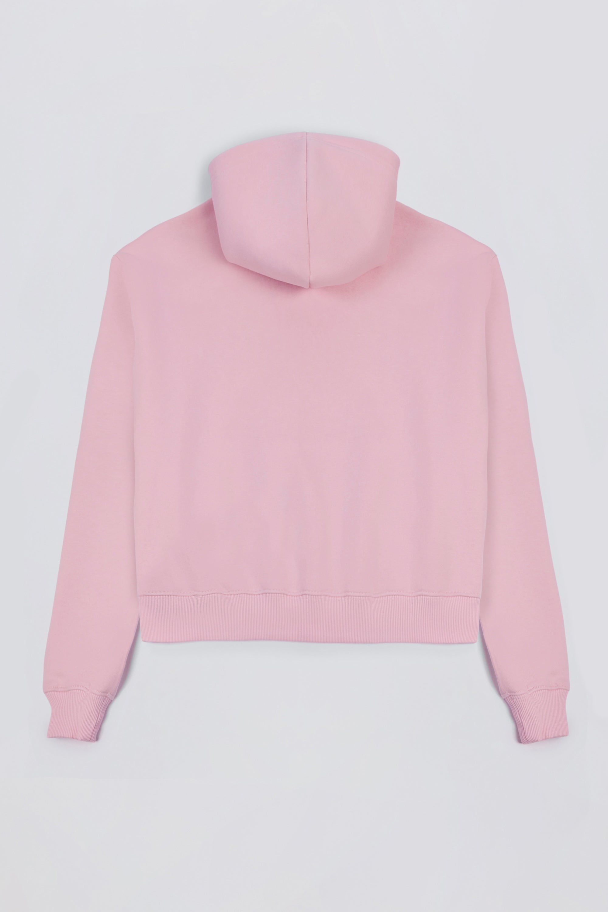 Embroidered Oversized Hoodie in Powder Pink