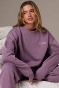 Oversized Crew-Neck Jumper in Dusk