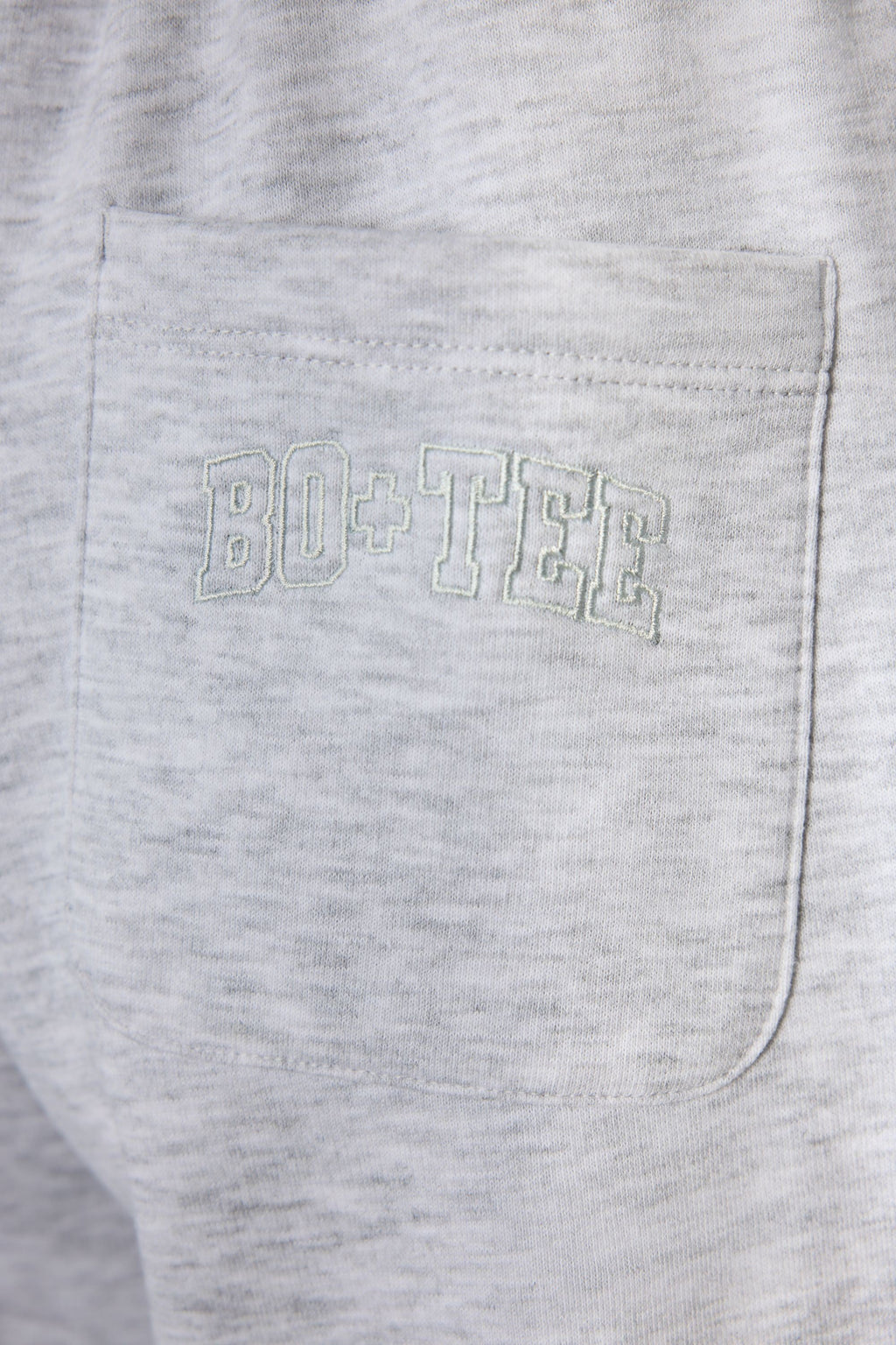 Premium Brushed Jersey Wide-Leg Joggers in Grey Marl