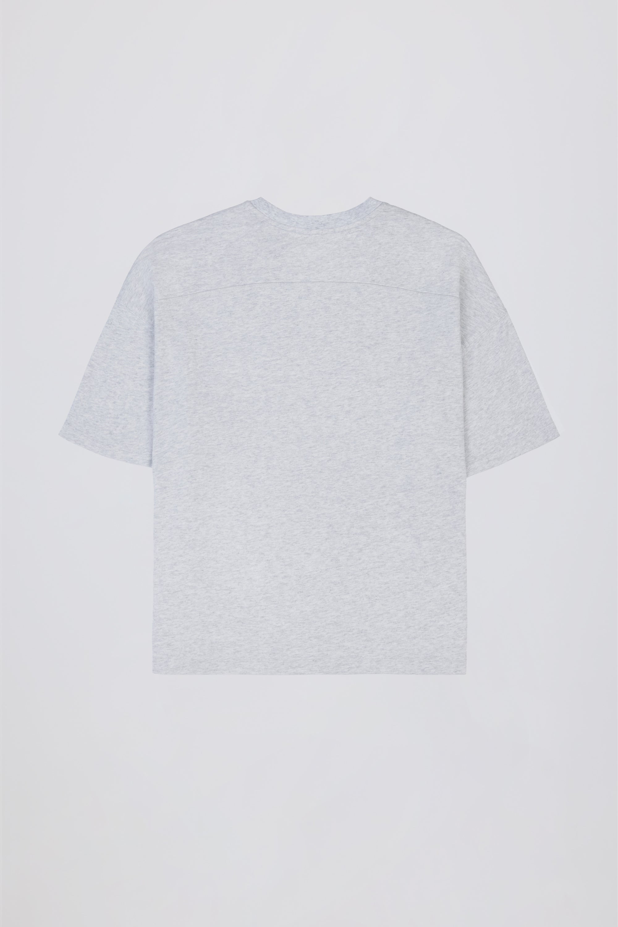 Oversized Cotton-Jersey T-Shirt in Grey Marl