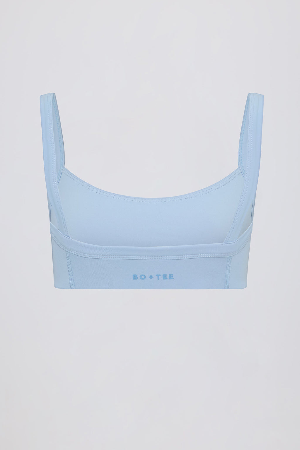 Soft Active Seam-Detail Sports Bra in Sky