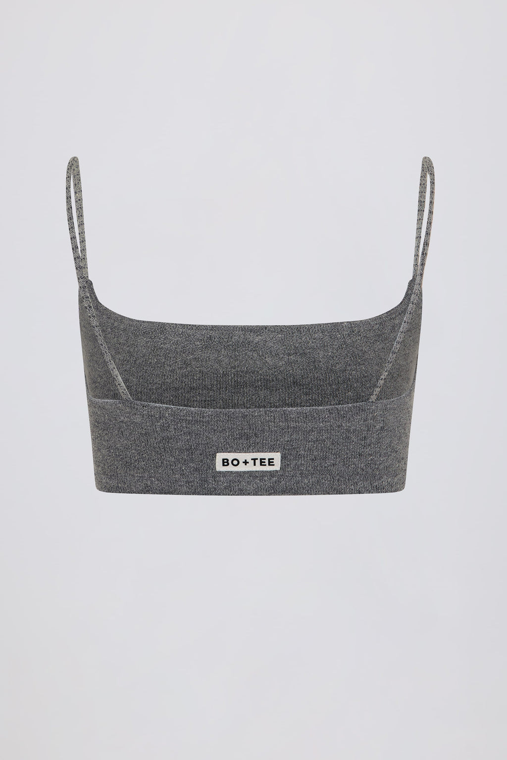 Square-Neck Bralette in Dark Grey