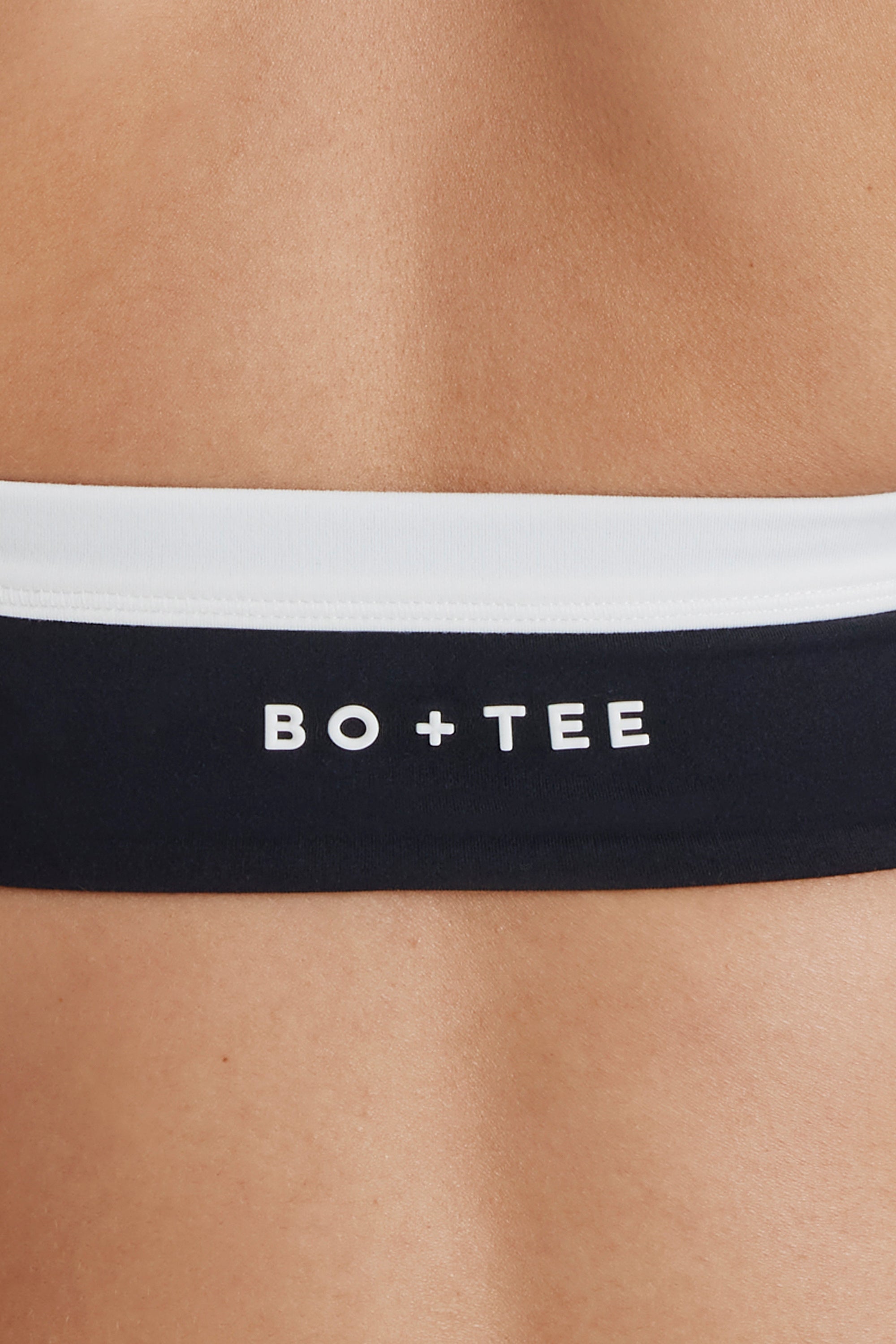 Soft Active Twist-Front Halterneck Sports Bra in Black