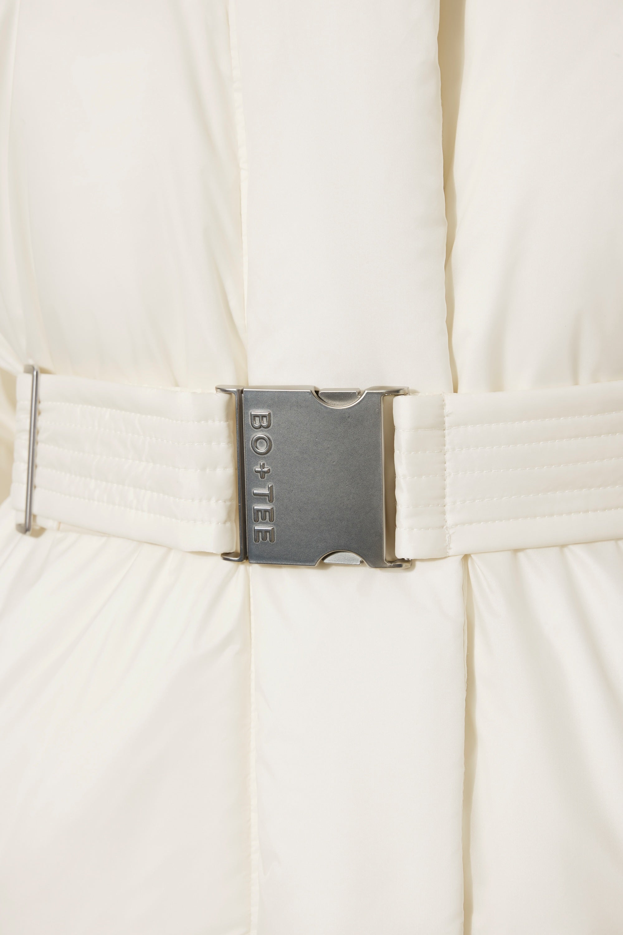 Waterproof Belted Oversized Ski Jacket in Ice