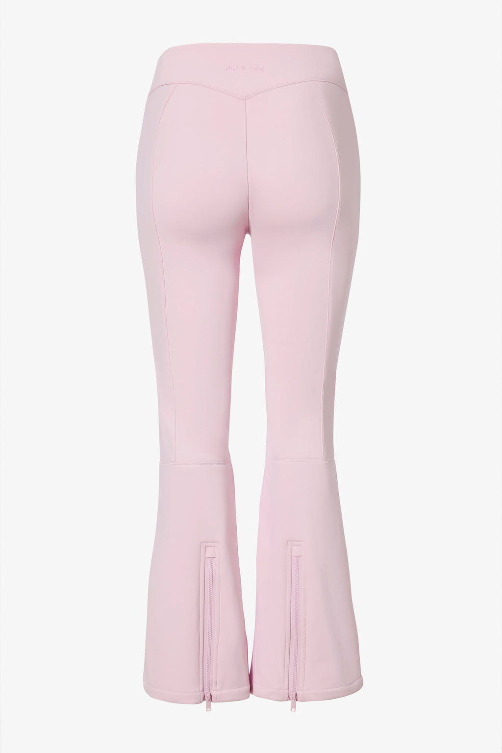 Waterproof Belted Ski Salopettes in Powder Pink