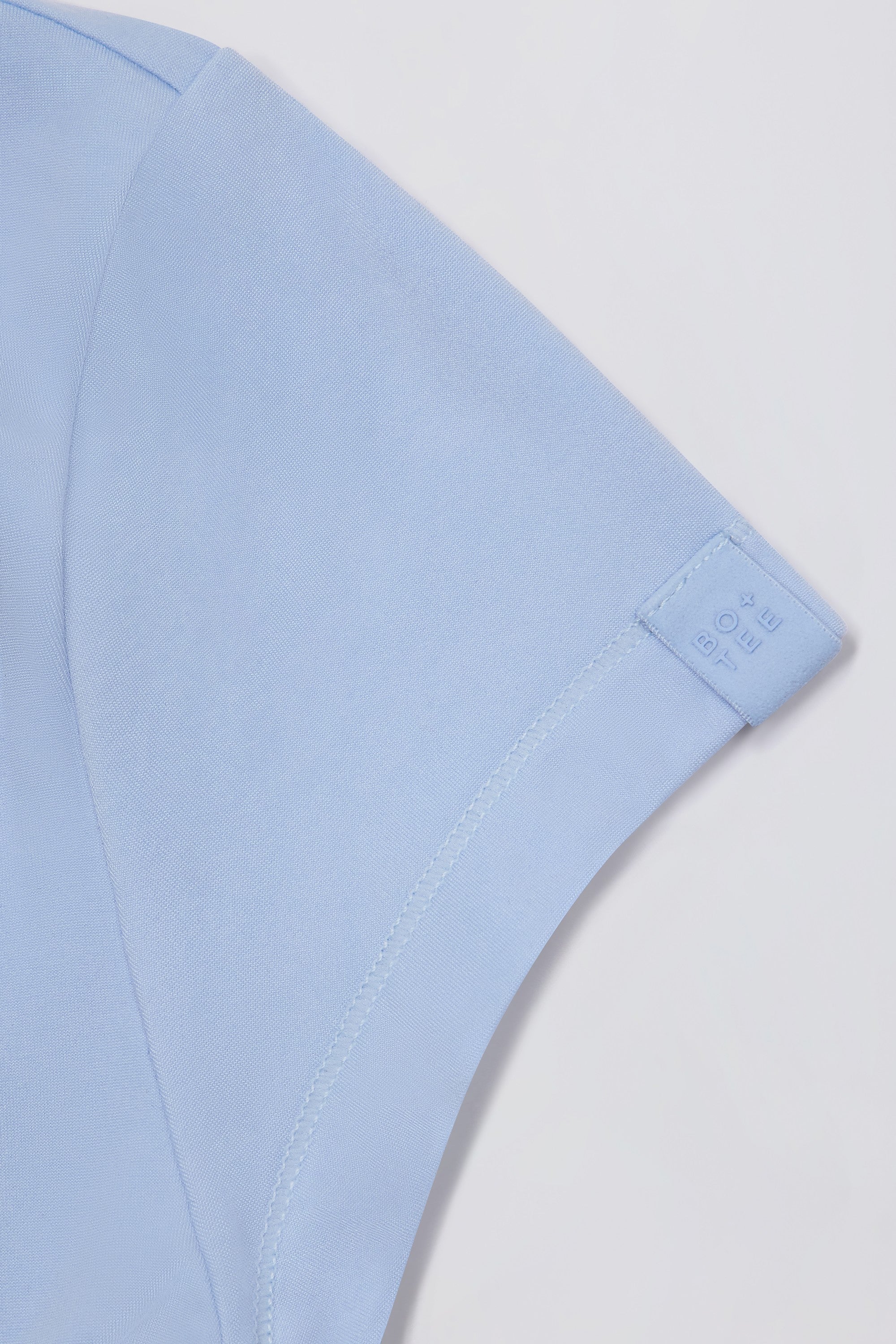 Cut-Out Longline T-Shirt in Sky