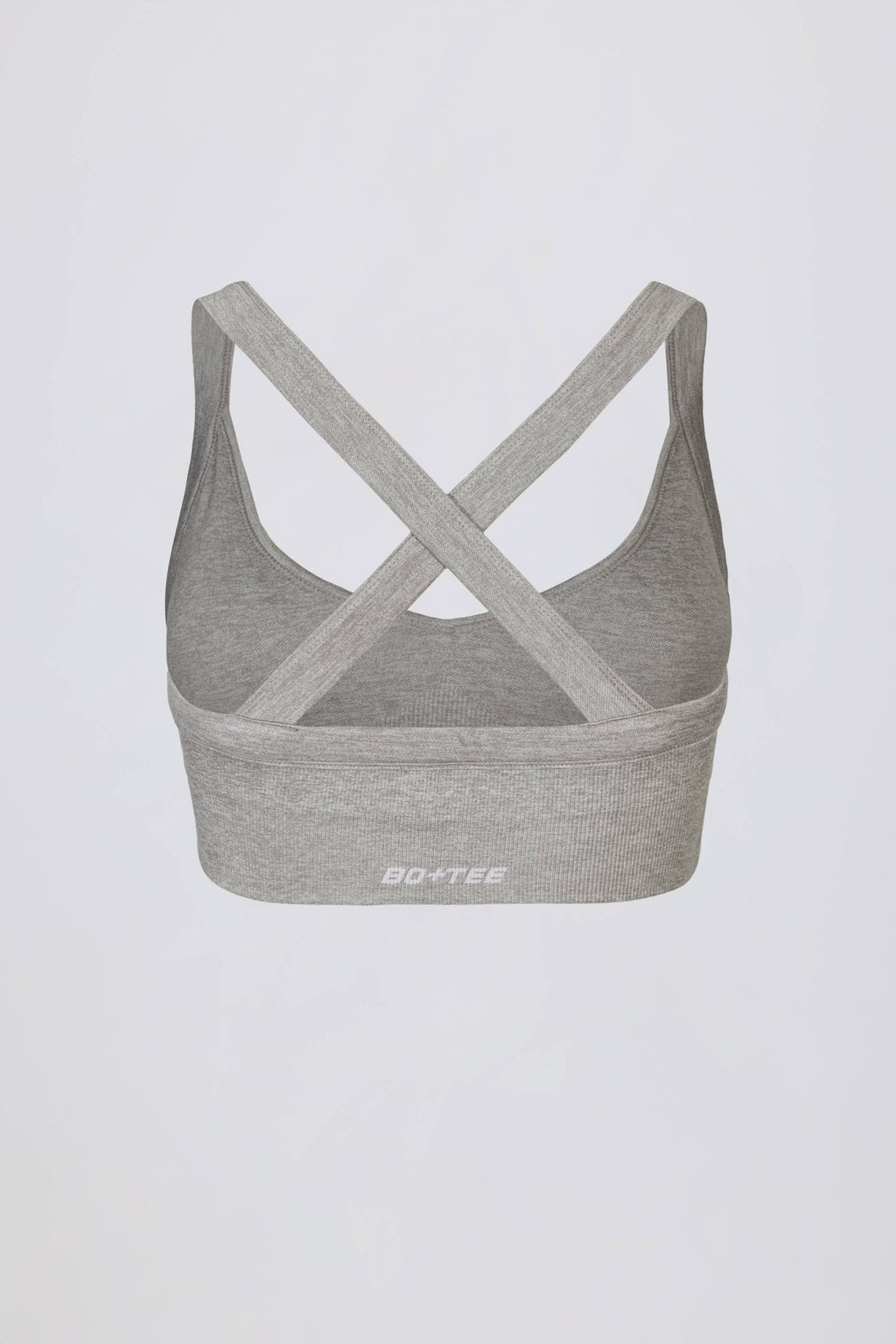 Super Sculpt Seamless Crossback Sports Bra in Grey Marl