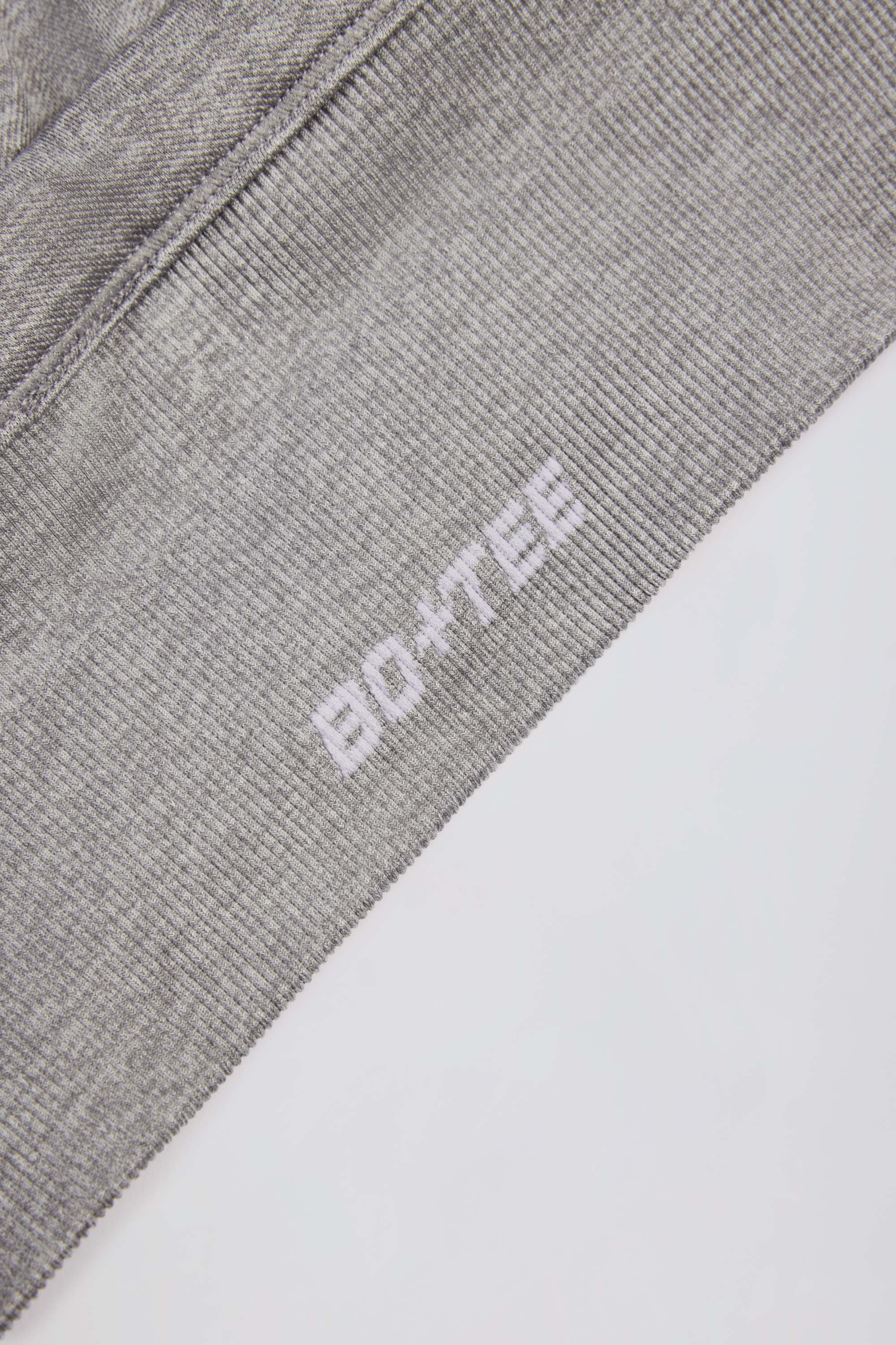 Super Sculpt Seamless Crossback Sports Bra in Grey Marl