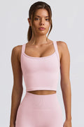 Super Sculpt Seamless Longline Camisole Top in Powder Pink