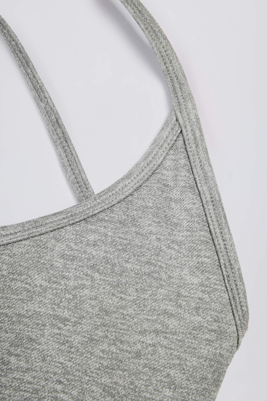 Super Sculpt Seamless Backless Sports Bra in Grey Marl