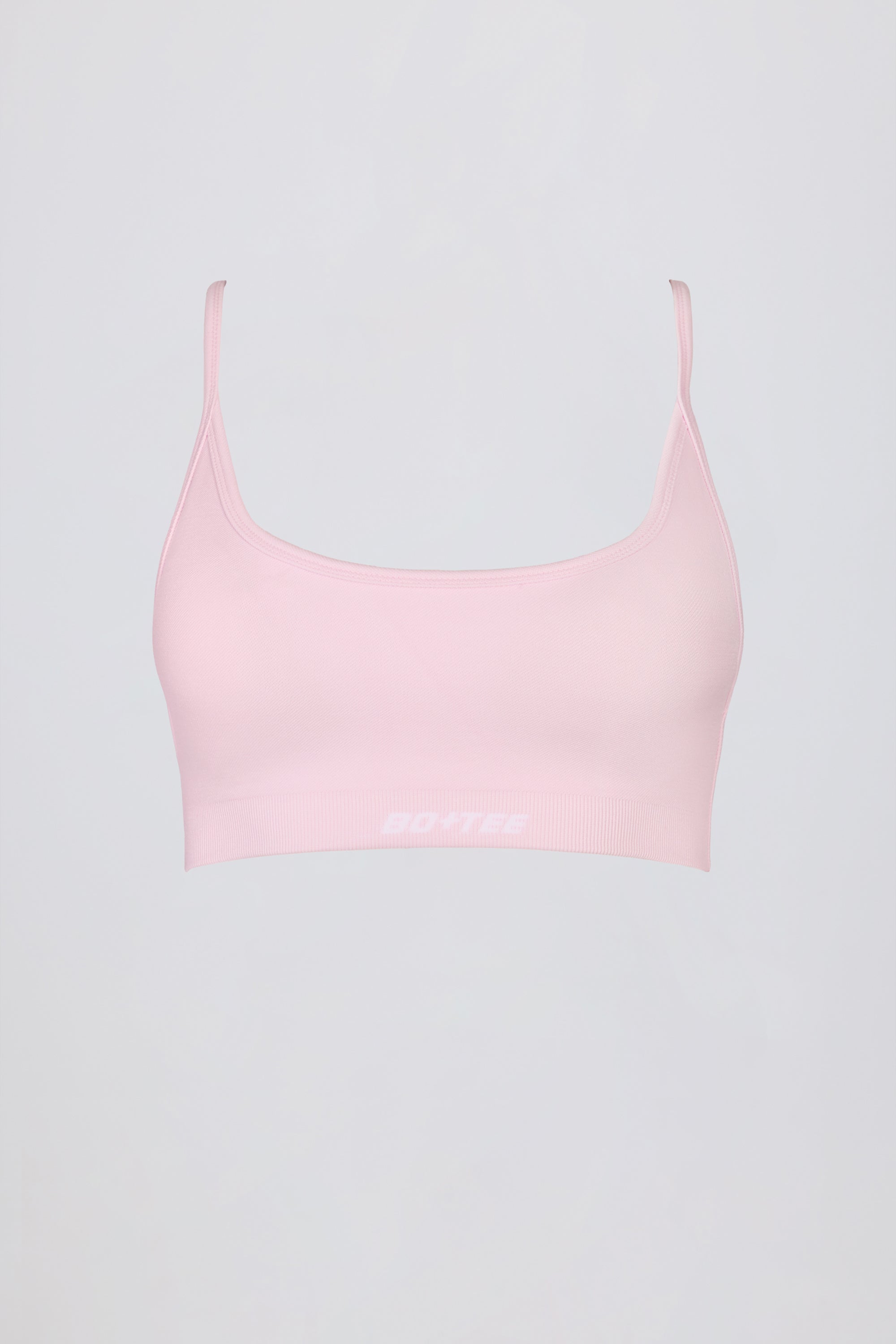 Super Sculpt Seamless Backless Sports Bra in Powder Pink