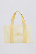 Oversized Canvas Tote Bag in Lemon