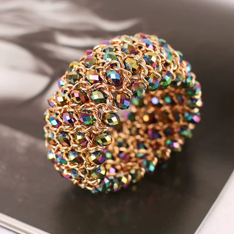 Gzixy | Retro Wide Bracelet for Women – European Style Jewelry Accessory