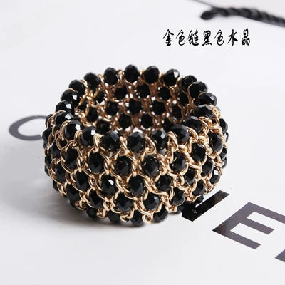 Gzixy | Retro Wide Bracelet for Women – European Style Jewelry Accessory