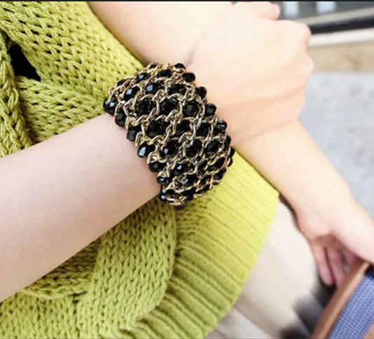 Gzixy | Retro Wide Bracelet for Women – European Style Jewelry Accessory