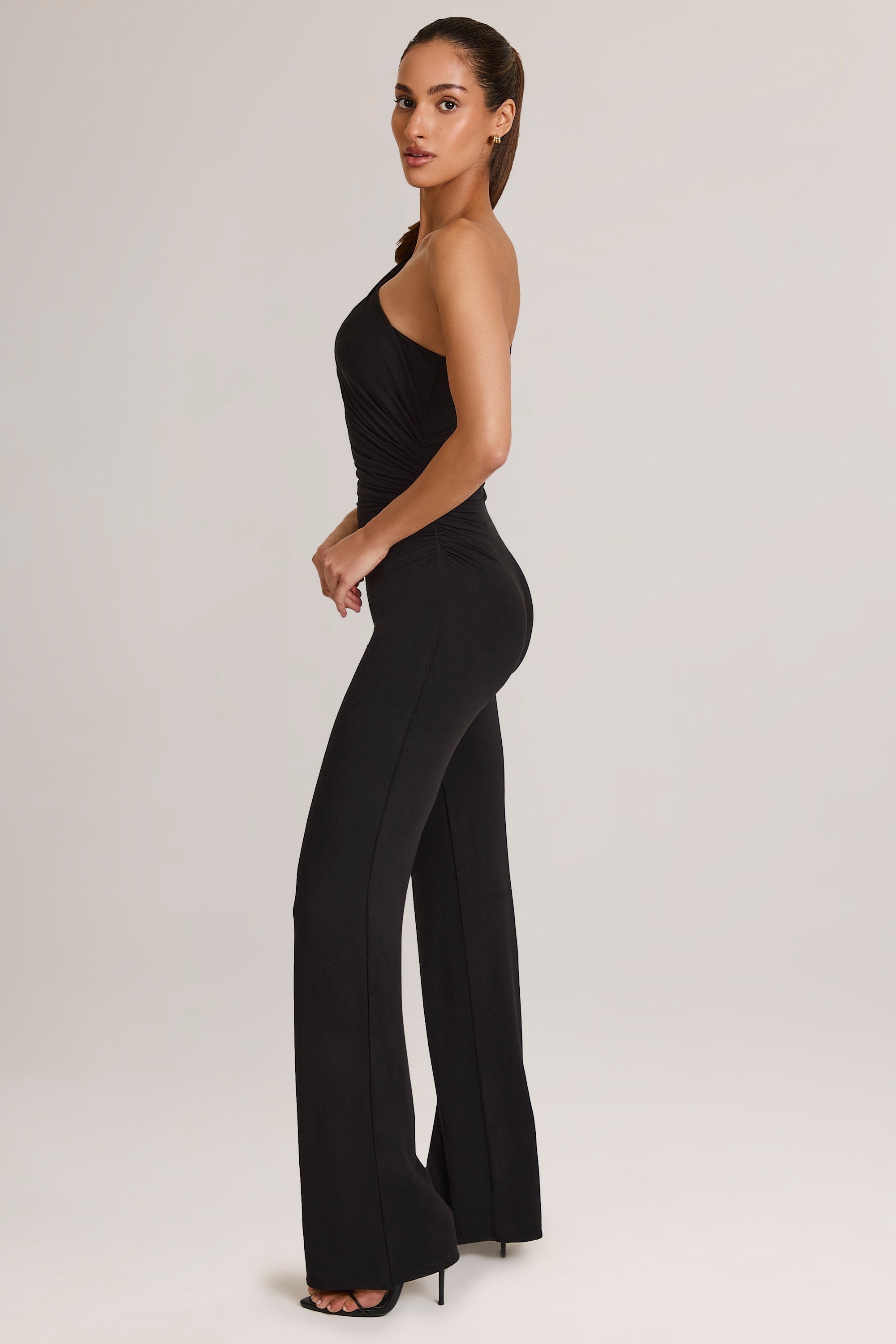 Modal One-Shoulder Jumpsuit in Black