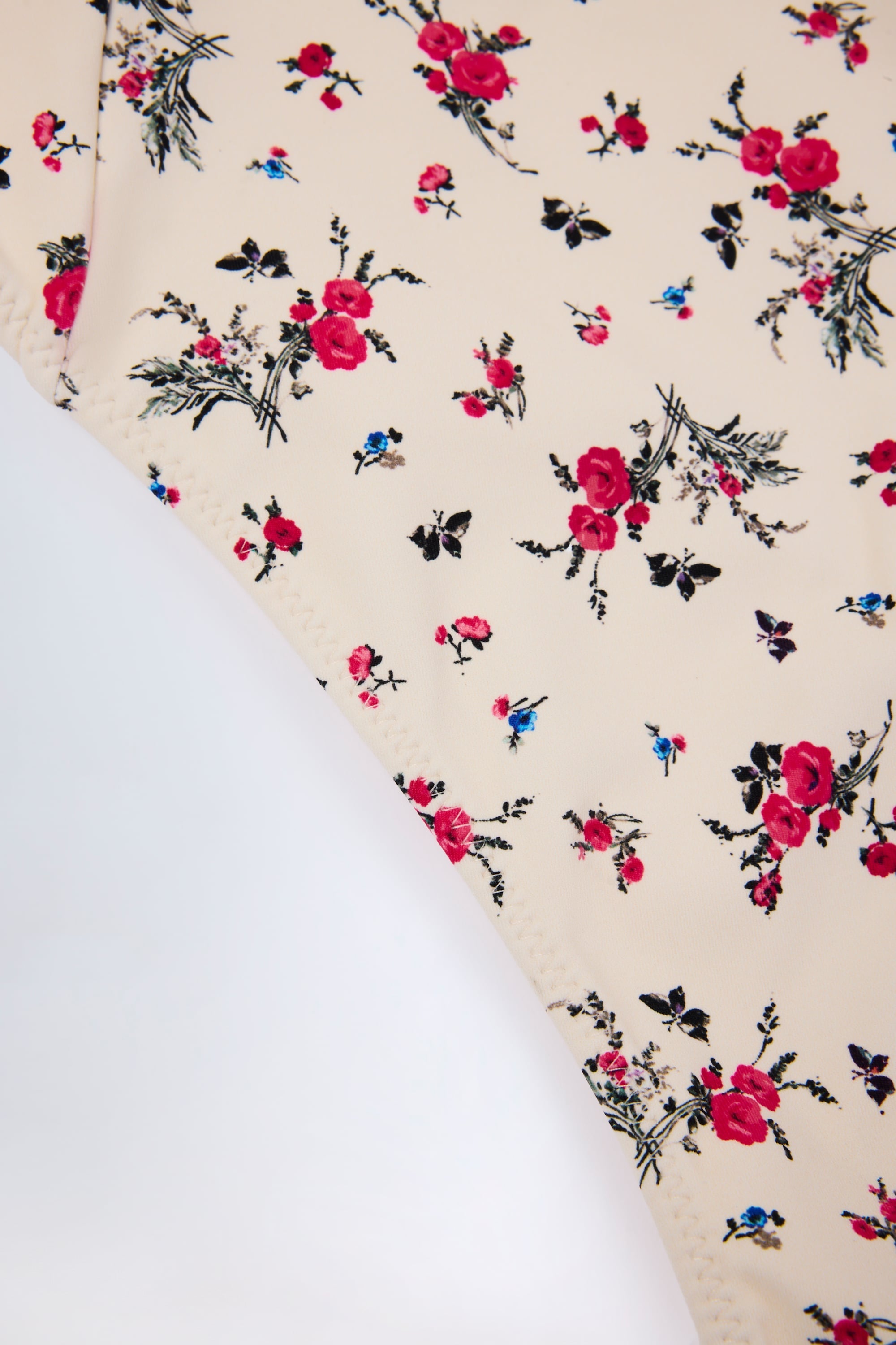 Underwired Balconette Swimsuit in Red Floral