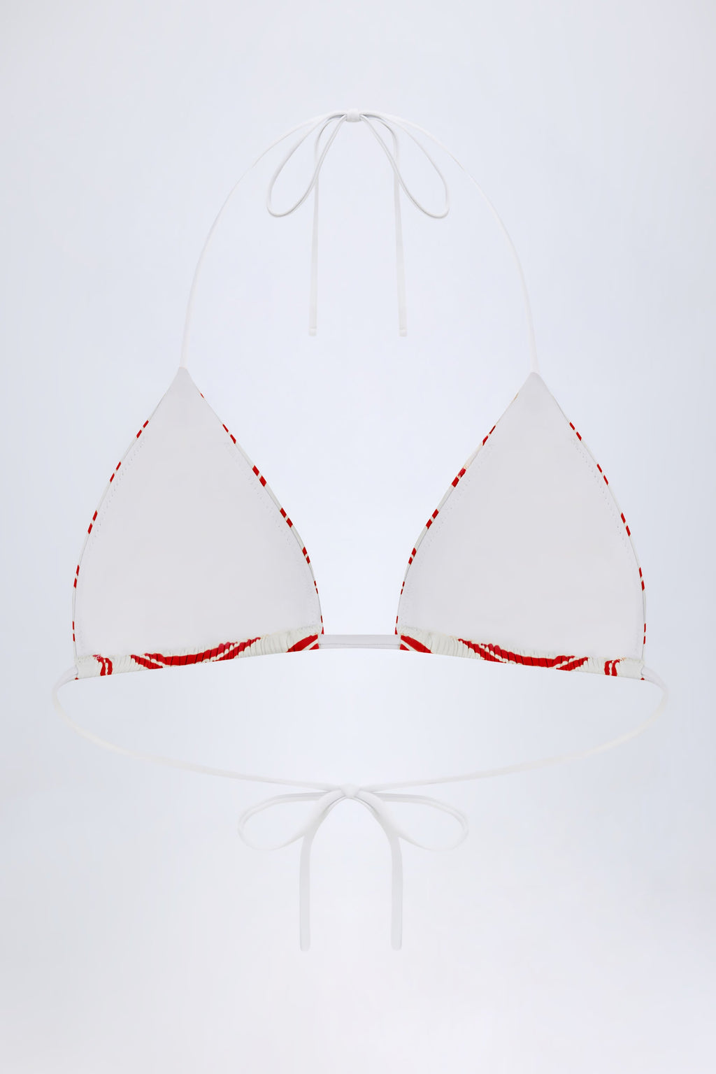 Triangle Bikini Top in Cherry Red