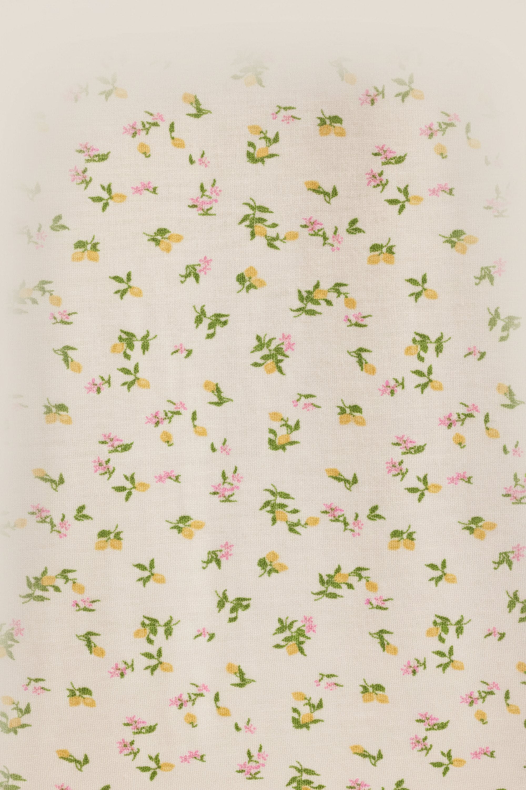 Modal Ruffle-Trim Pyjama Shorts in Lemon Print