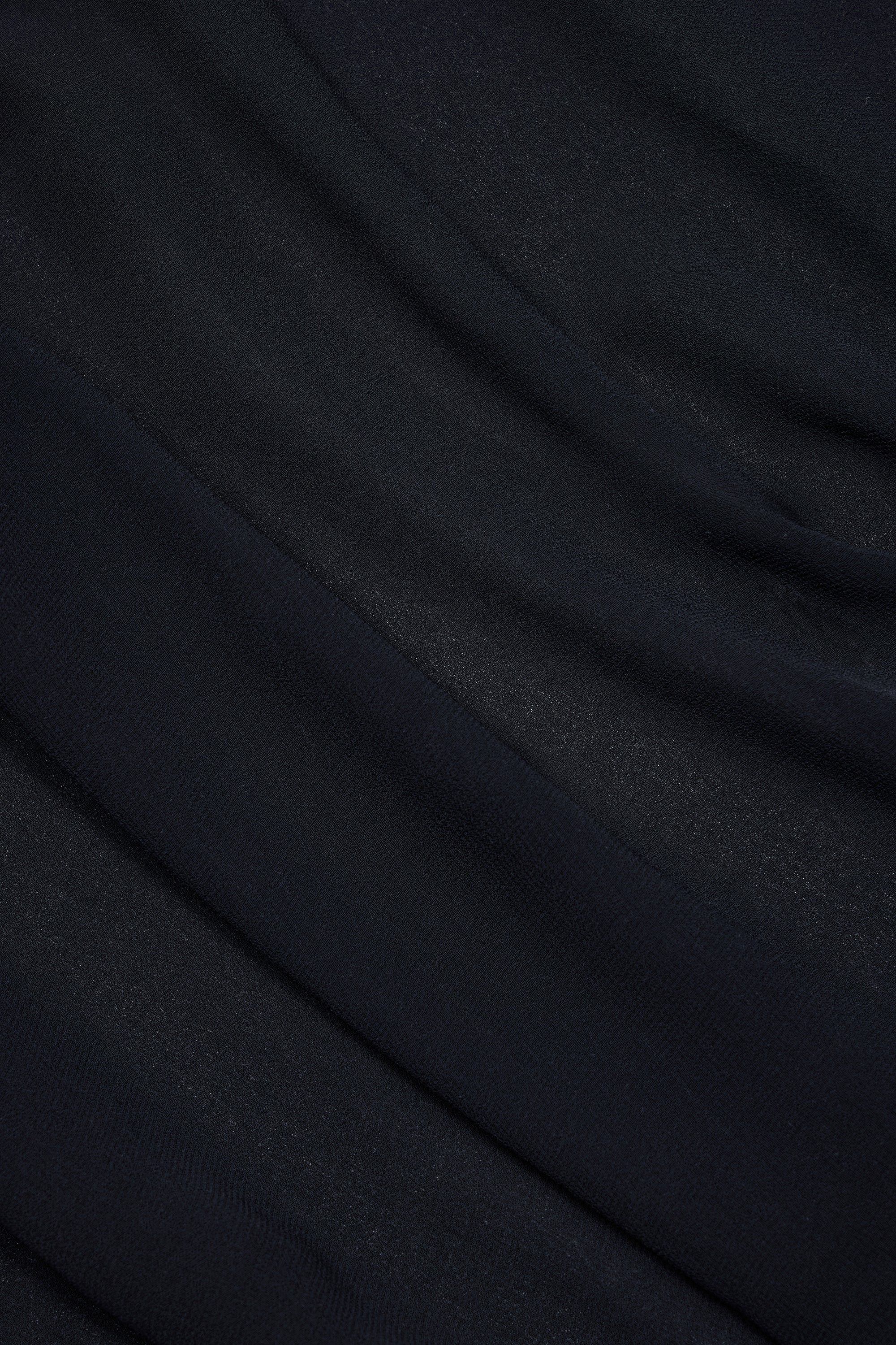 Cowl-Neck Mini Dress in Black