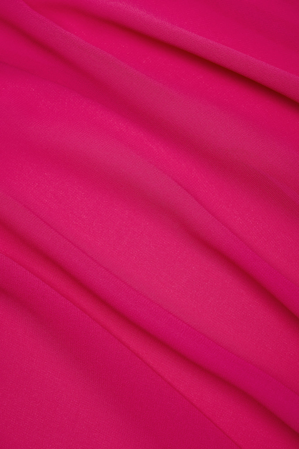 Cowl-Neck Mini Dress in Fuchsia Pink