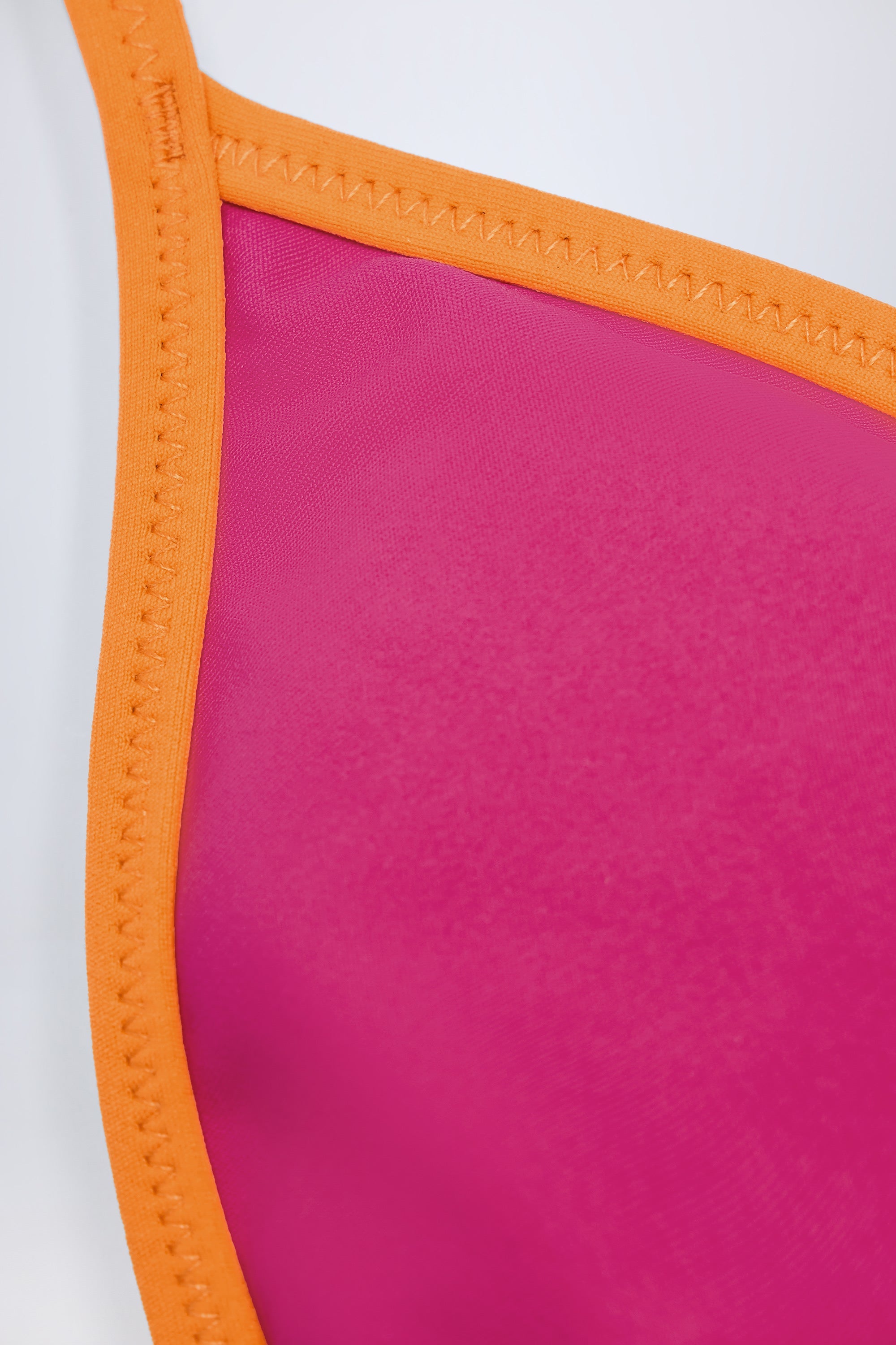 Triangle Bikini Top in Fuchsia Pink