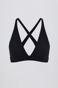 Soft Active Cross-Back Sports Bra in Black
