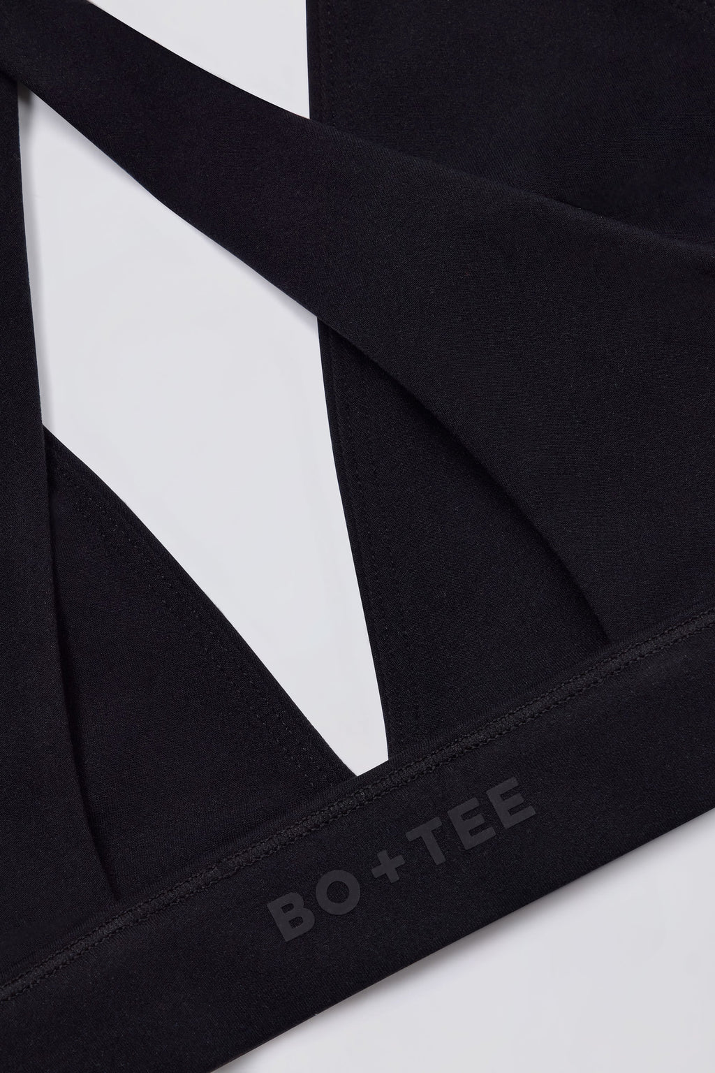 Soft Active Cross-Back Sports Bra in Black