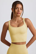 Super Sculpt Seamless Longline Camisole Top in Butter Yellow